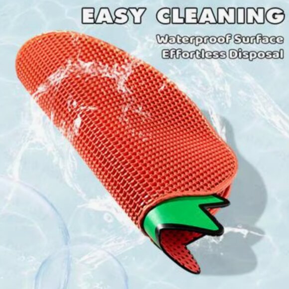 STRAWBERRY-SHAPE CAT LITTER TRAPPING MAT (DOUBLE-LAYER) - Picture 5 of 17